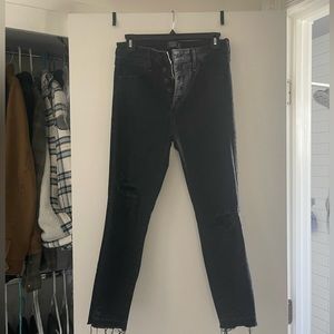 Abercrombie Simone high rise skinny jean, size 8/29S. Black